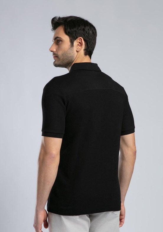 LEE COOPER Tylen Siyah Erkek Polo Yaka T-shirt
