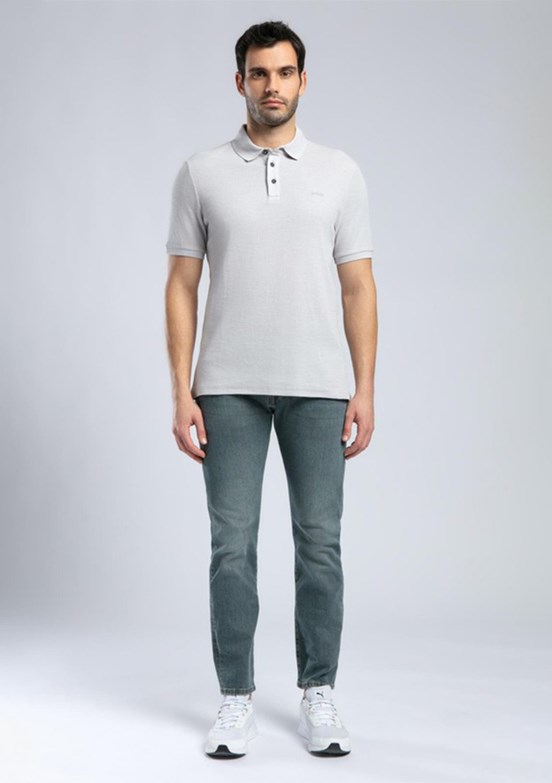 LEE COOPER Tylen Taş Rengi Erkek Polo Yaka T-shirt