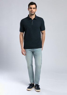 LEE COOPER Tylen Lacivert Erkek Polo Yaka T-shirt