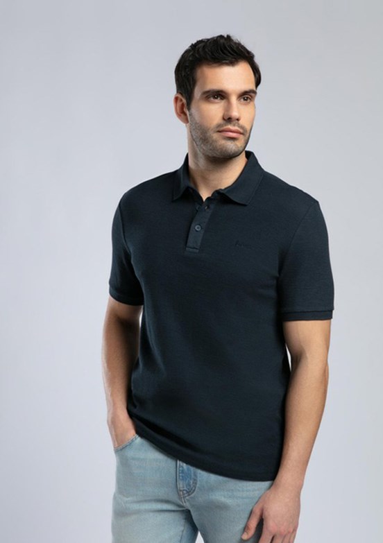 LEE COOPER Tylen Lacivert Erkek Polo Yaka T-shirt