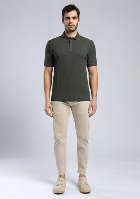 LEE COOPER Tylen Olive Erkek Polo Yaka T-shirt