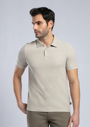 LEE COOPER Jody Bej Erkek Polo Yaka T-shirt