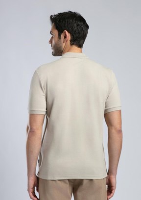 LEE COOPER Rolan Bej Erkek Polo Yaka T-shirt