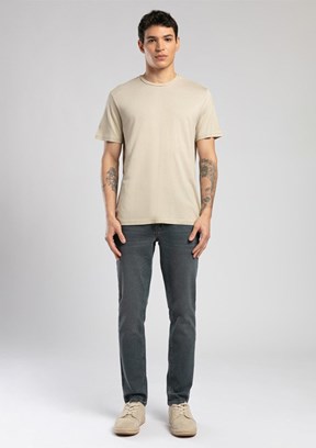 LEE COOPER Gael Bej Erkek O Yaka T-shirt