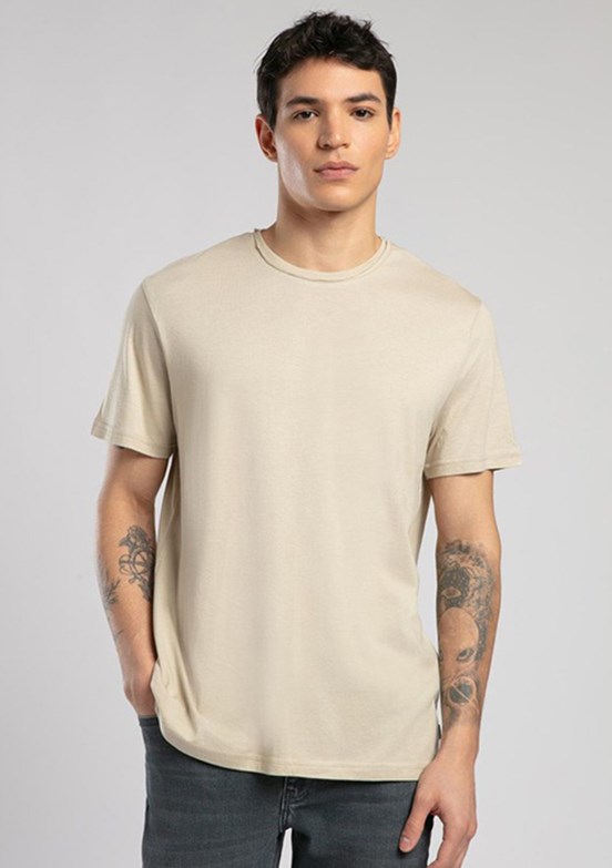 LEE COOPER Gael Bej Erkek O Yaka T-shirt