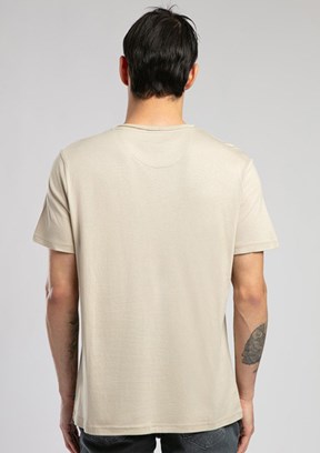 LEE COOPER Gael Bej Erkek O Yaka T-shirt