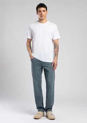 LEE COOPER Gael Beyaz Erkek O Yaka T-shirt