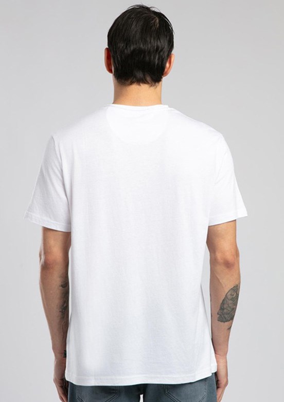 LEE COOPER Gael Beyaz Erkek O Yaka T-shirt
