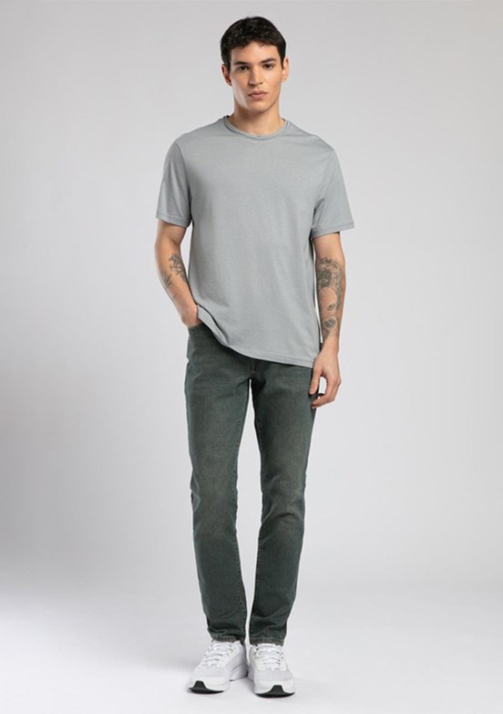 LEE COOPER Gael Gri Erkek O Yaka T-shirt