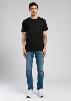LEE COOPER Gael Siyah Erkek O Yaka T-shirt