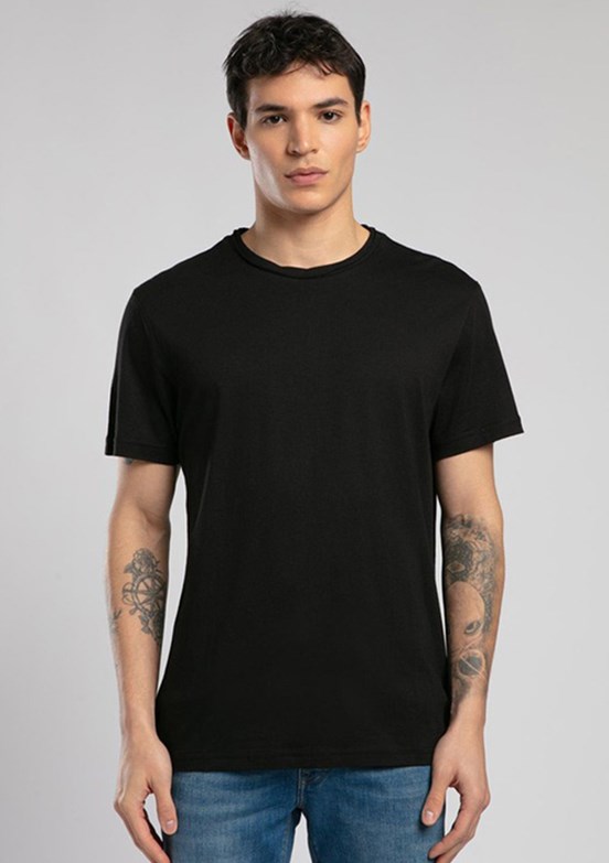 LEE COOPER Gael Siyah Erkek O Yaka T-shirt