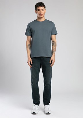 LEE COOPER Gael İndigo Erkek O Yaka T-shirt