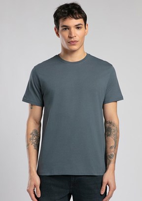 LEE COOPER Gael İndigo Erkek O Yaka T-shirt