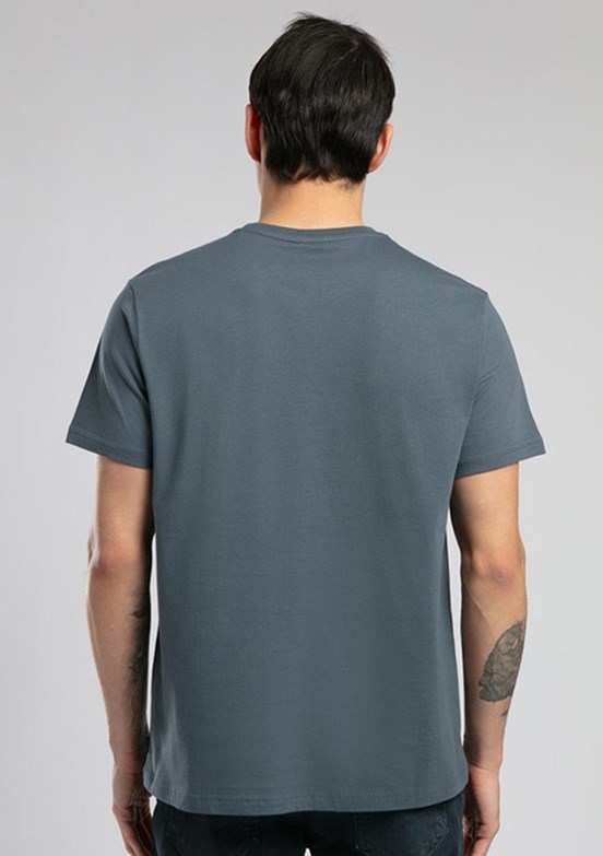 LEE COOPER Gael İndigo Erkek O Yaka T-shirt