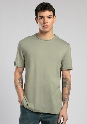 LEE COOPER Gael Haki Erkek O Yaka T-shirt