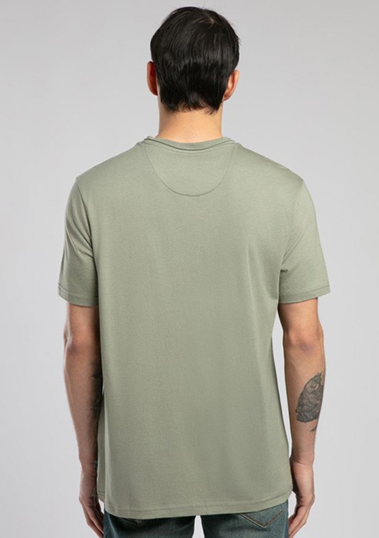 LEE COOPER Gael Haki Erkek O Yaka T-shirt