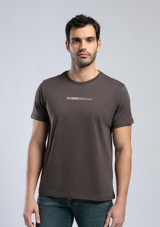 LEE COOPER Elvis Kahve Erkek O Yaka T-shirt