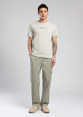 LEE COOPER Elvis Taş Rengi Erkek O Yaka T-shirt
