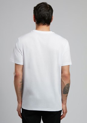 LEE COOPER Lev Beyaz Erkek O Yaka T-shirt
