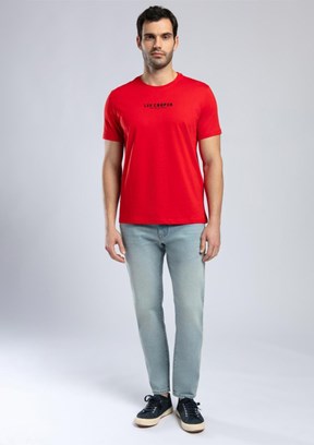 LEE COOPER Patrico Kırmızı Erkek O Yaka T-shirt