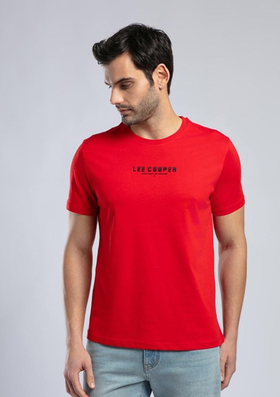 LEE COOPER Patrico Kırmızı Erkek O Yaka T-shirt