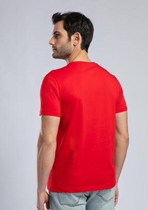 LEE COOPER Patrico Kırmızı Erkek O Yaka T-shirt