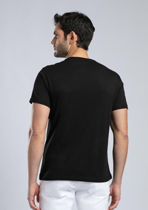 LEE COOPER Patrico Siyah Erkek O Yaka T-shirt