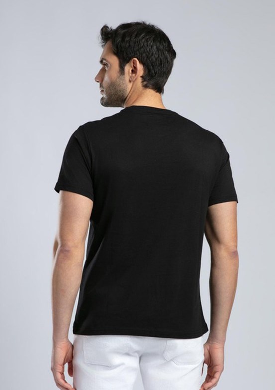 LEE COOPER Patrico Siyah Erkek O Yaka T-shirt