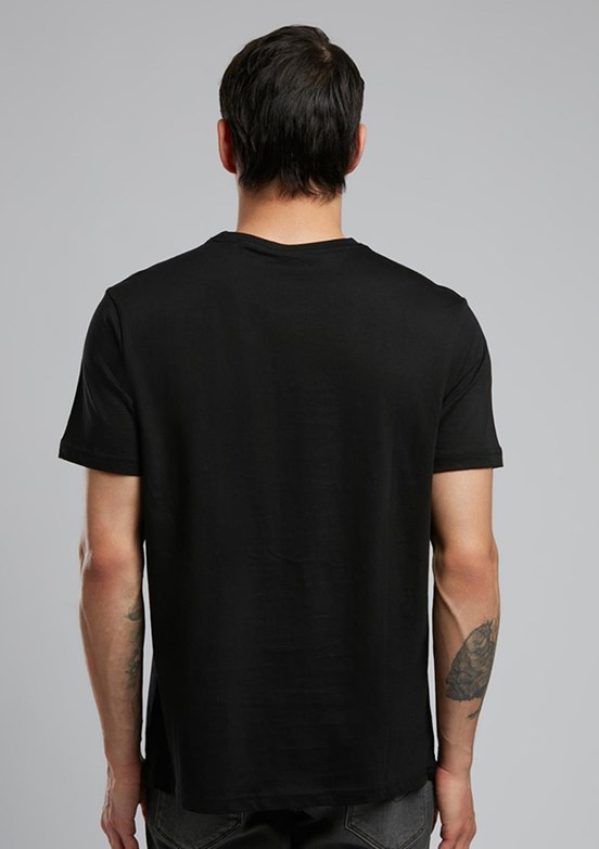 LEE COOPER Siyah Erkek O Yaka T-Shirt
