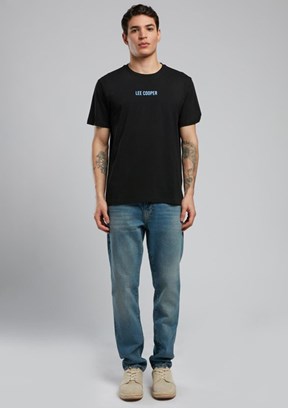 LEE COOPER Maxwell Siyah Erkek O Yaka T-shirt