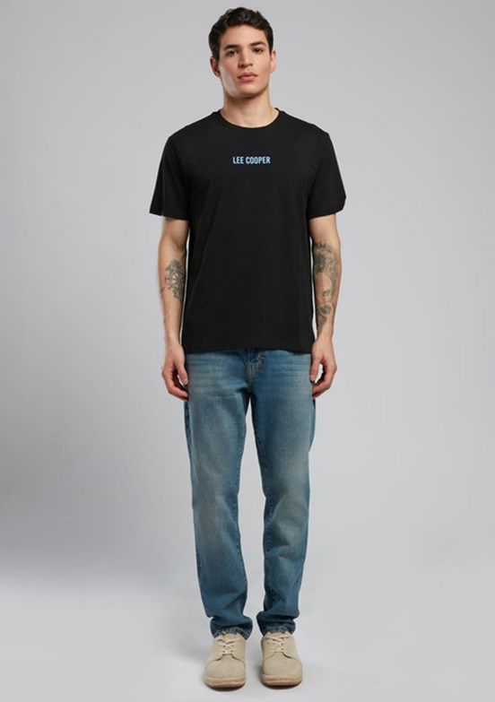 LEE COOPER Maxwell Siyah Erkek O Yaka T-shirt