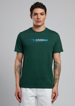 LEE COOPER Ember Zümrüt Erkek O Yaka T-shirt
