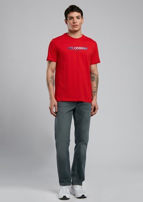 LEE COOPER Ember Kırmızı Erkek O Yaka T-shirt