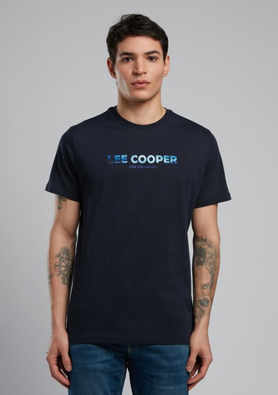 LEE COOPER Ember Lacivert Erkek O Yaka T-shirt