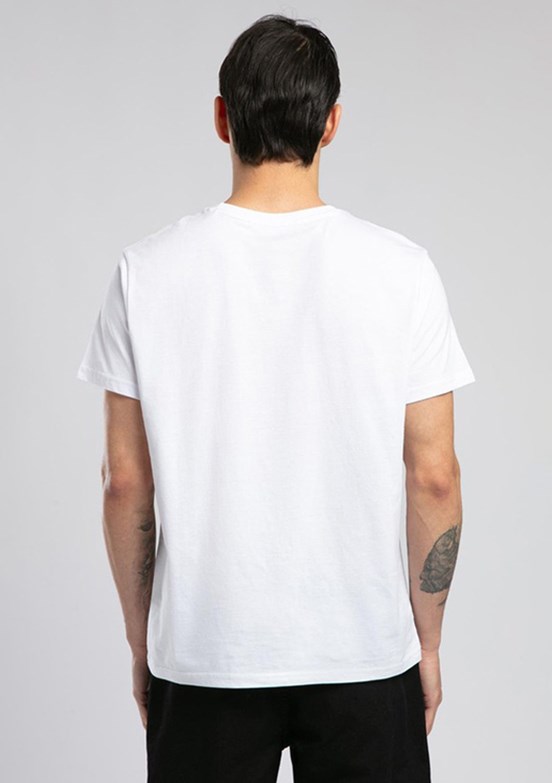 LEE COOPER Ric Beyaz Erkek O Yaka T-shirt