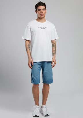 LEE COOPER Nora Beyaz Erkek O Yaka T-shirt