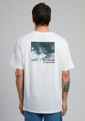 LEE COOPER Nora Beyaz Erkek O Yaka T-shirt