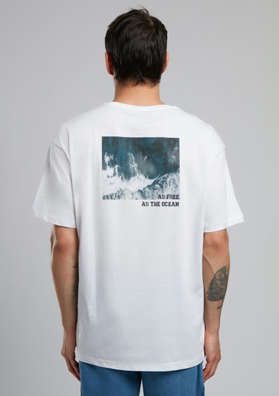 LEE COOPER Nora Beyaz Erkek O Yaka T-shirt