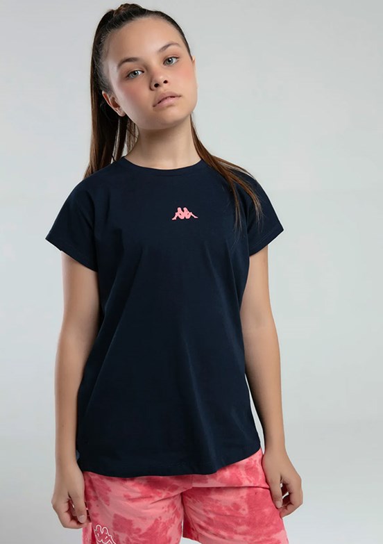 KAPPA Lacivert Kız Çocuk Pamuklu T-Shirt