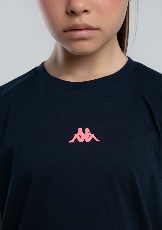 KAPPA Lacivert Kız Çocuk Pamuklu T-Shirt