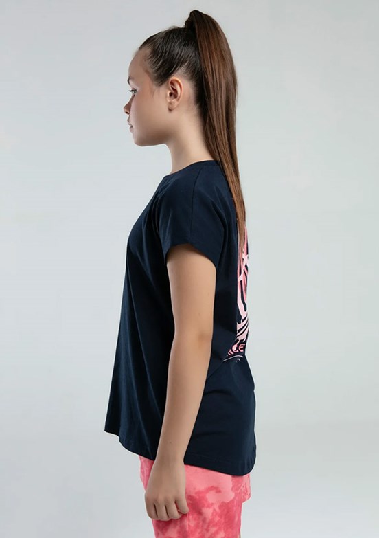 KAPPA Lacivert Kız Çocuk Pamuklu T-Shirt