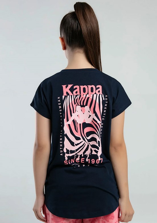 KAPPA Lacivert Kız Çocuk Pamuklu T-Shirt