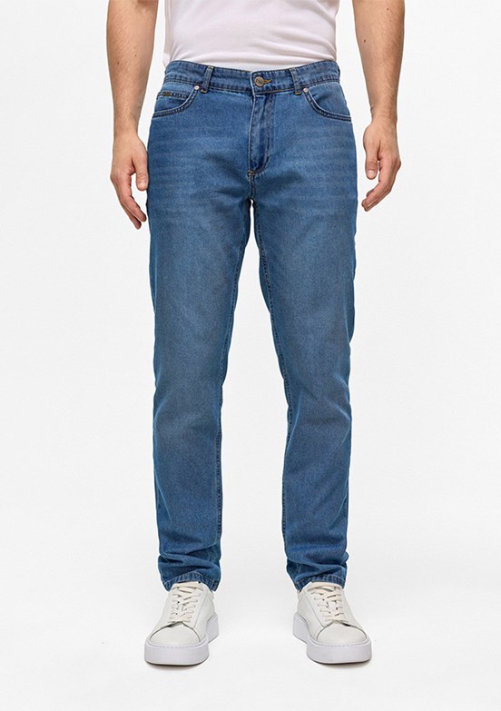 BACKANDBOND Mavi Erkek 5 Cep Jean Pantolon