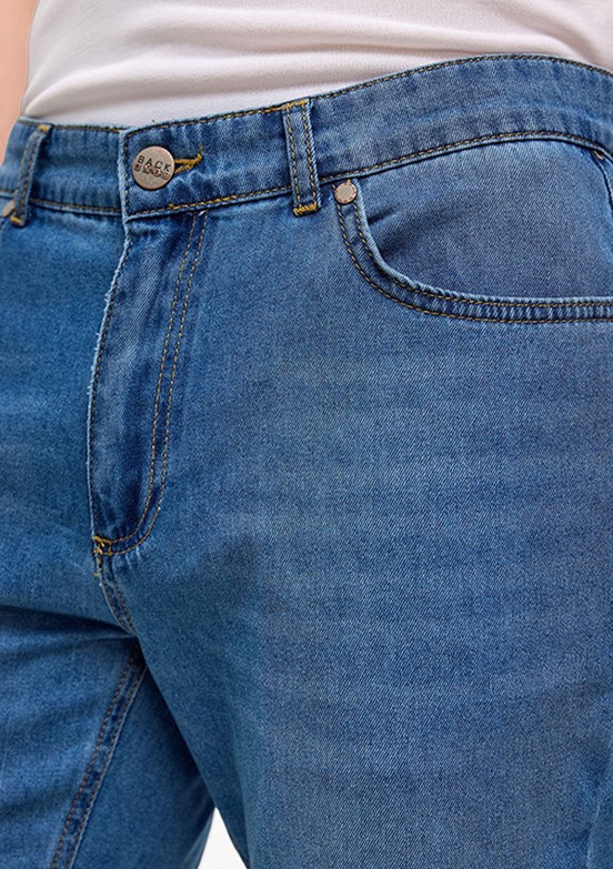 BACKANDBOND Mavi Erkek 5 Cep Jean Pantolon