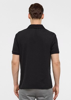 BACKANDBOND Siyah Erkek Polo Yaka T-Shirt