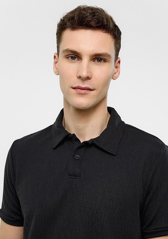 BACKANDBOND Siyah Erkek Polo Yaka T-Shirt