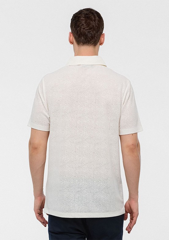 BACKANDBOND Beyaz Erkek Polo Yaka T-Shirt
