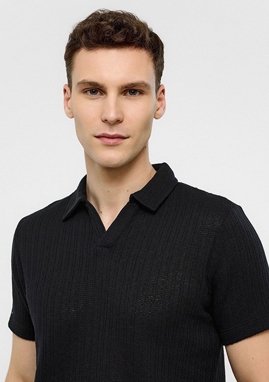 BACKANDBOND Siyah Erkek Polo Yaka T-Shirt