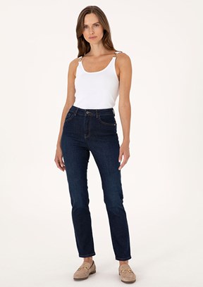 PIERRE CARDIN Mavi Kadın Slim Jean Pantolon