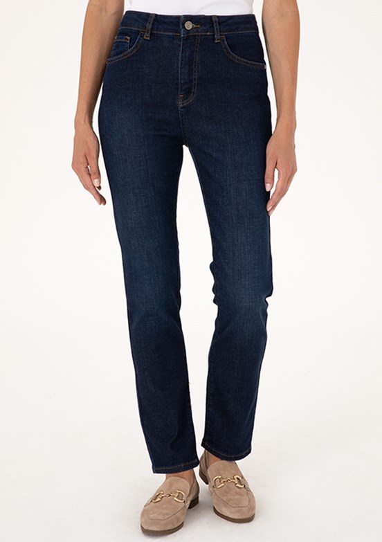 PIERRE CARDIN Mavi Kadın Slim Jean Pantolon